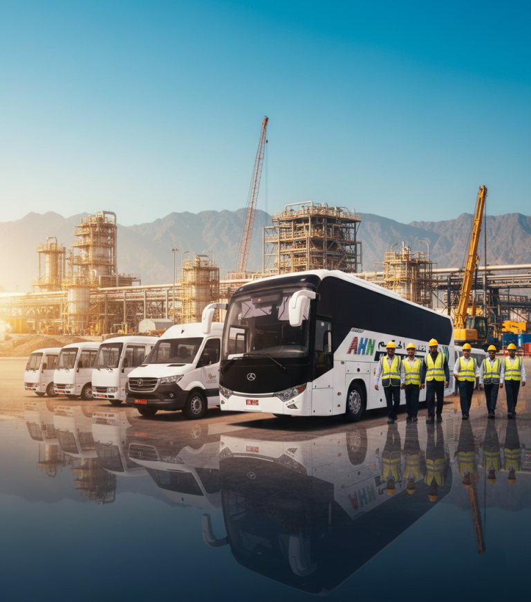 Reliable Staff Transportation Services for Industrial Projects in Oman